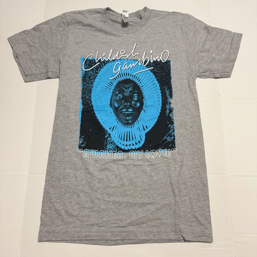 American Apparel Childish Gambino Awaken My Love Merch with Blue Graphic Unisex